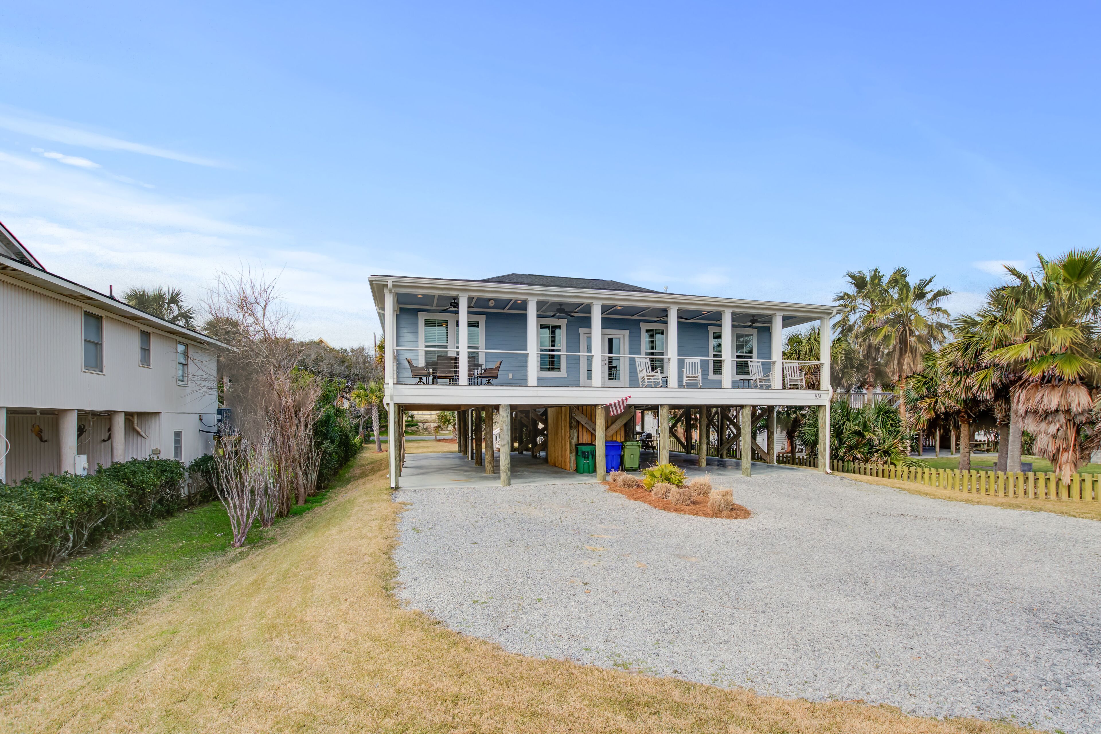 Beautiful ocean view home w/ free WiFi is just across the street from the beach