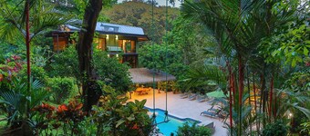 Jungle Roost, a beautifully appointed 4 story jungle house close to the beach