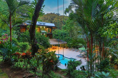 Jungle Roost, a beautifully appointed 4 story jungle house close to the beach