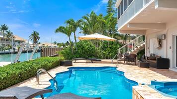 Utomhuspool och uppvÀrmd pool