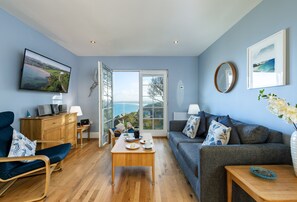 TV, Netflix, DVD player, streaming services - A stunning apartment with breathtaking views, situated in a select development. (Carbis Bay)