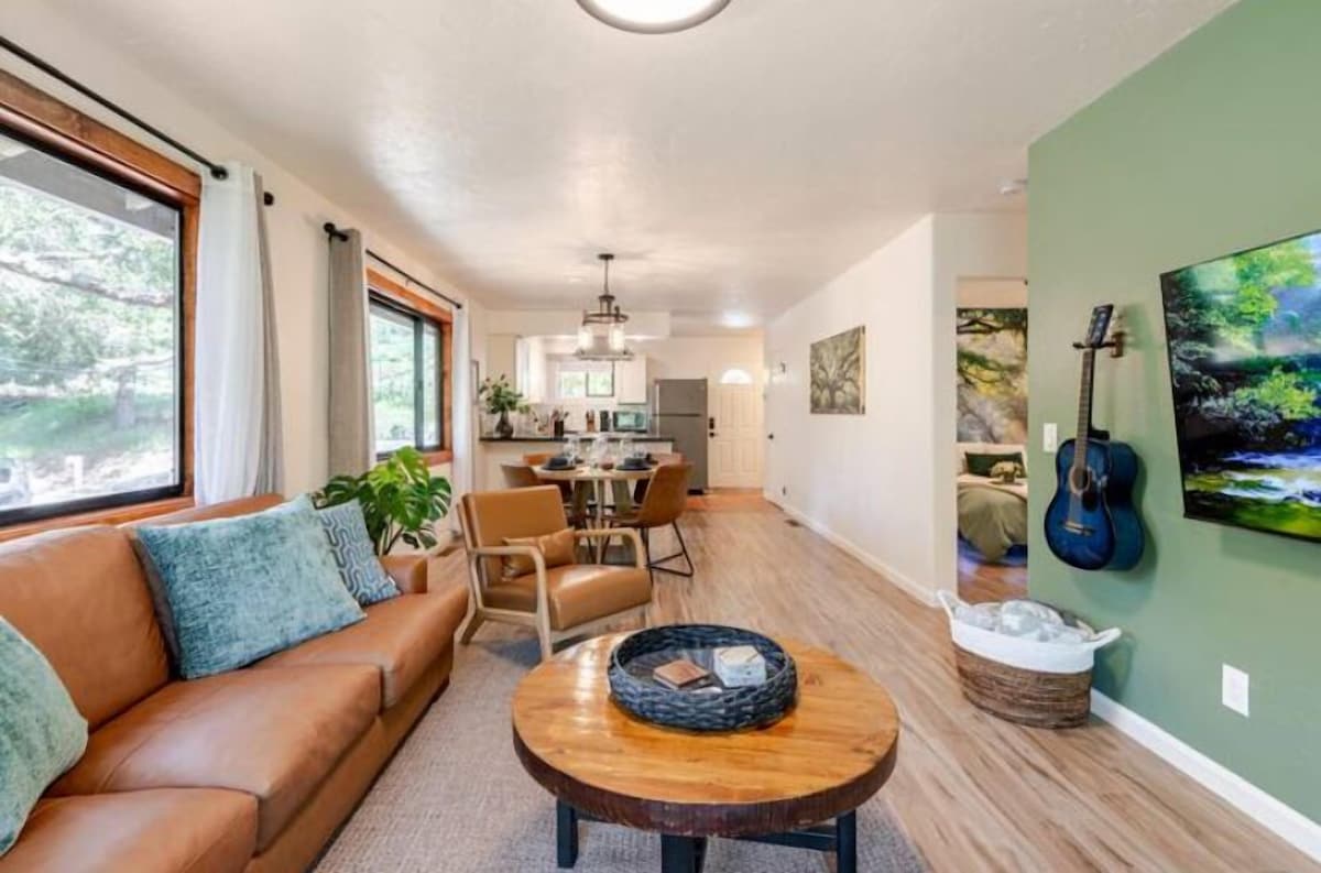 Photo 14 of New, Relax in a private HotbTub with a beautiful deck surrounded by Nature.