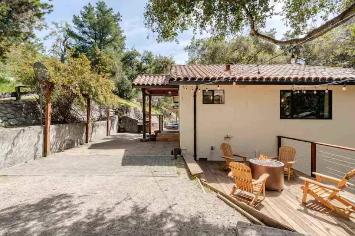Photo 23 of New, Relax in a private HotbTub with a beautiful deck surrounded by Nature.