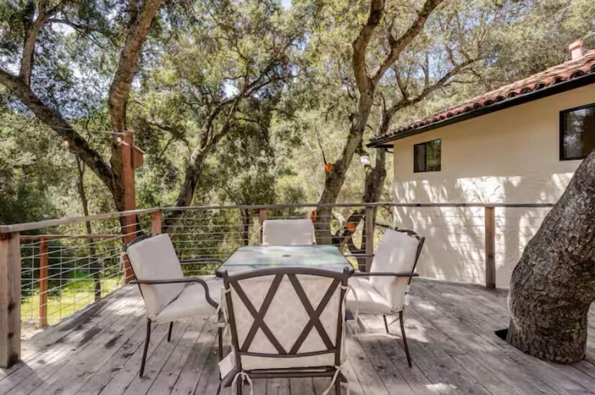 Photo 28 of New, Relax in a private HotbTub with a beautiful deck surrounded by Nature.