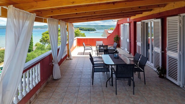 Terrace/patio - Apartments Saphron Beach (Pasman)