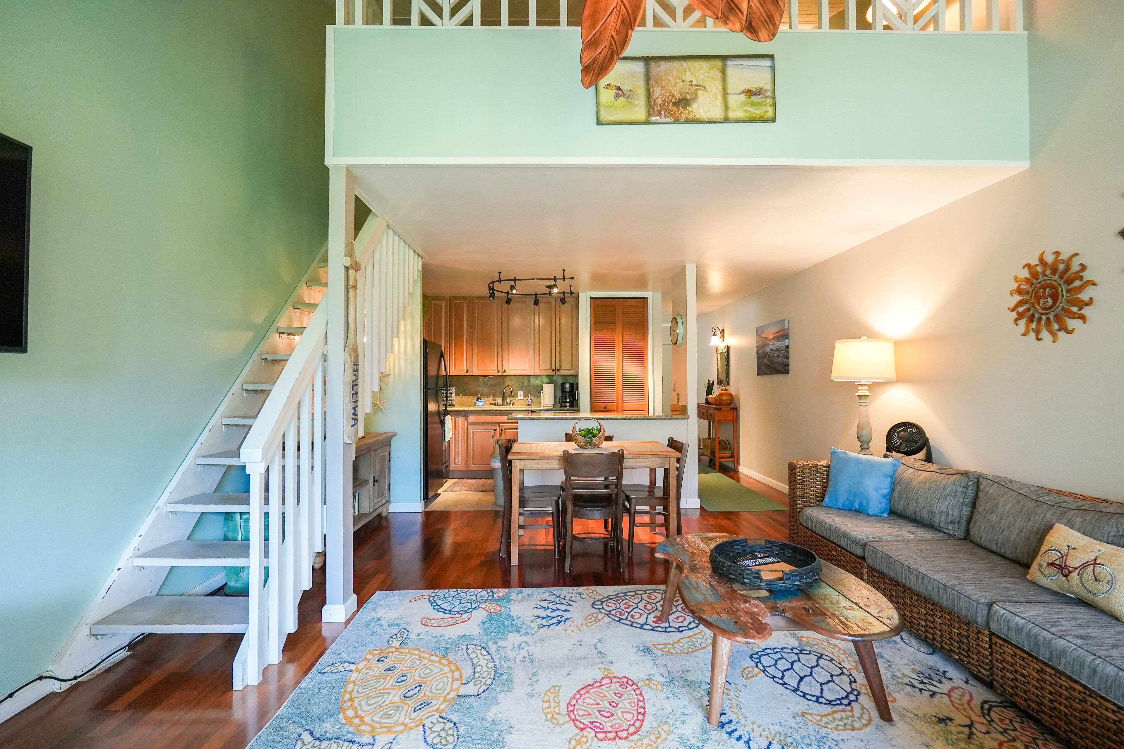 Tropical Kuilima Estates 1 Bedroom + Oversized Loft Room at  Turtle Bay