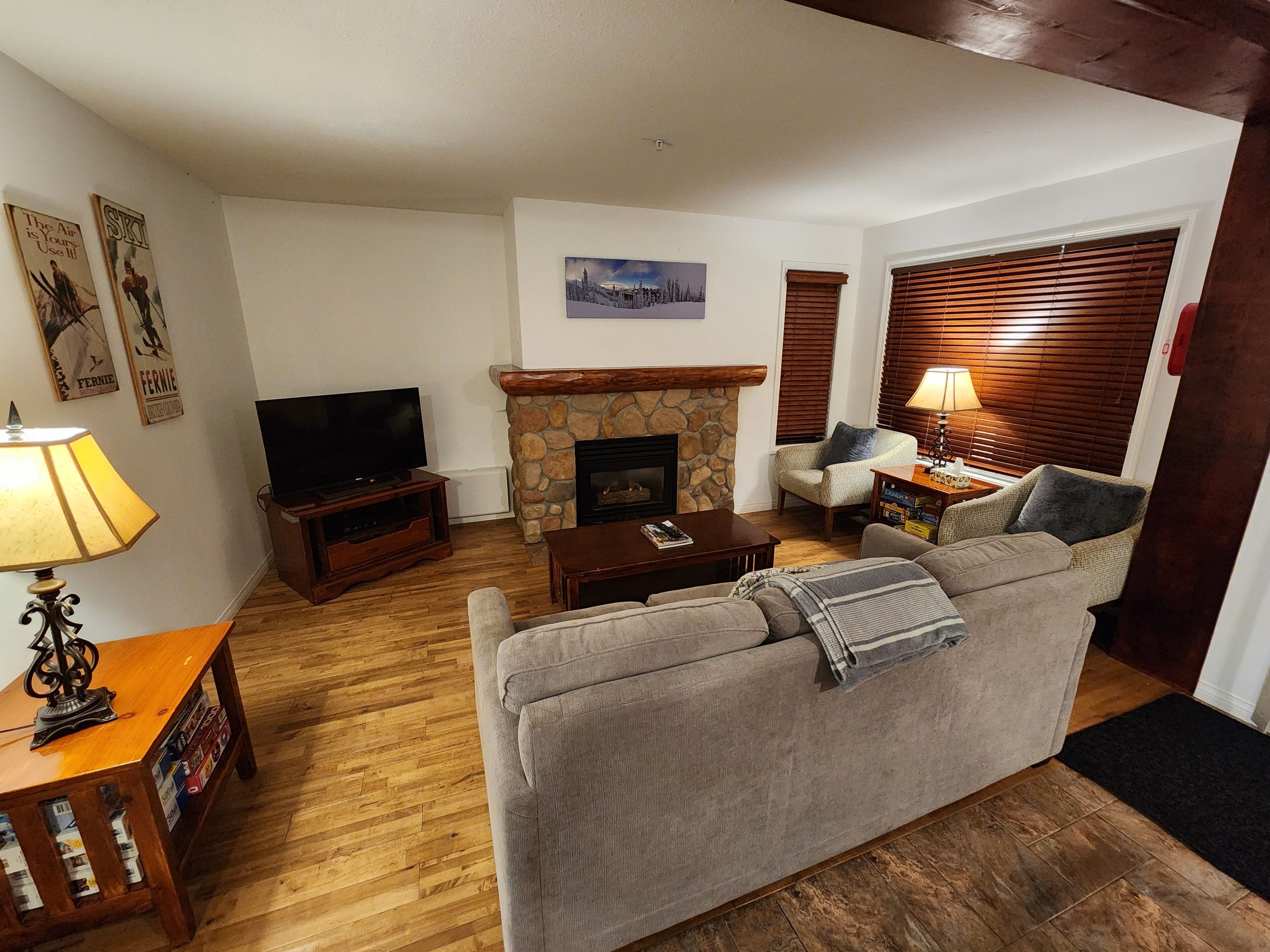 TV connectée, cheminée