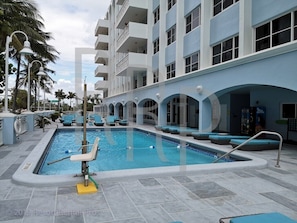 A heated pool