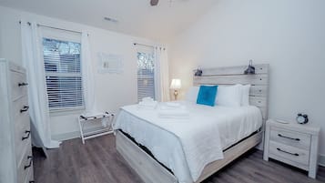 2 bedrooms, iron/ironing board, travel crib, WiFi