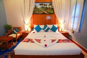 1 bedroom, desk, free WiFi - Deluxe Double Room - free pick up (Siem reap)