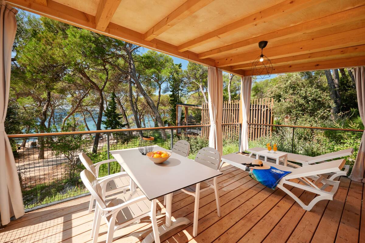 Casa mobile Premium, vista mare | Terrazza/patio