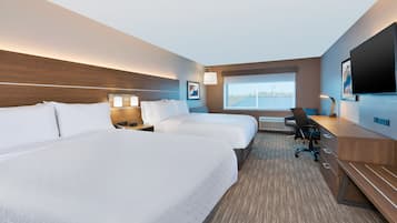 Suite, 2 Queen Beds, Accessible (Communications) | Pillowtop beds, in-room safe, desk, laptop workspace