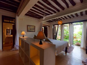 Superior Room, 1 Bedroom, Ocean View | 1 bedroom, Egyptian cotton sheets, premium bedding, in-room safe - Peponi Hotel (Lamu)