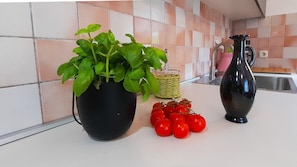 Un four, lave-vaisselle, cafetière-théière, bouilloire électrique