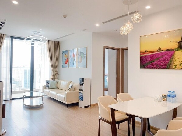 Apartment, 3 Bedrooms | Living area | Smart TV - Lisa Apartments Vinhomes (Hanoi)