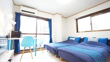 Apartamento | 1 quarto, escrivaninha, Wi-Fi de cortesia, roupa de cama
