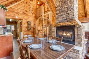 Dining - A Waterfall Retreat-“Cozy Cabin Retreat in the Smokies – Comfort & Fun for All” (Sevierville)