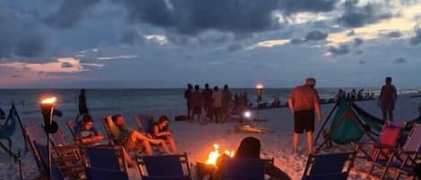 On the beach
