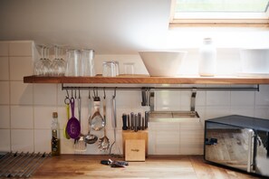 Dishwasher, toaster, highchair