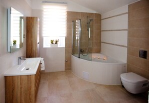 Apartment, 2 Bedrooms, Balcony | Bathroom | Hair dryer, towels, soap, toilet paper - Villa Barbara (Split)