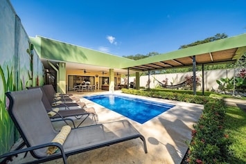 Lazy days by the pool. Cleaned professionally on a weekly basis.