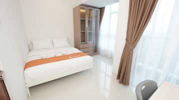 Apartment, 1 Bedroom | 1 bilik tidur, cadar katil