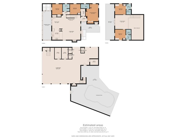 Floor plan - Hawksnest Bay-Beach Walk Oasis with Private Pool (Pawleys Island)
