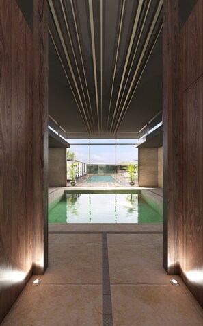 Espace de soins pour les couples, sauna, bain à remous, hammam, hammam