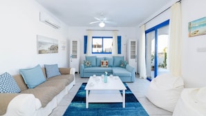 Villa, 5 Bedrooms | Living room | Flat-screen TV - Panorama Blu Villa (Paralimni)