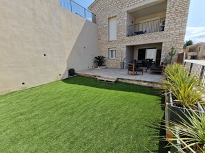 Terrace/patio - MOR315- T2 Neuf Vue mer, 100m plage (Saint-Florent)