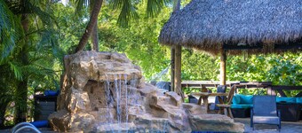 Quaint Pool House in Tropical Setting