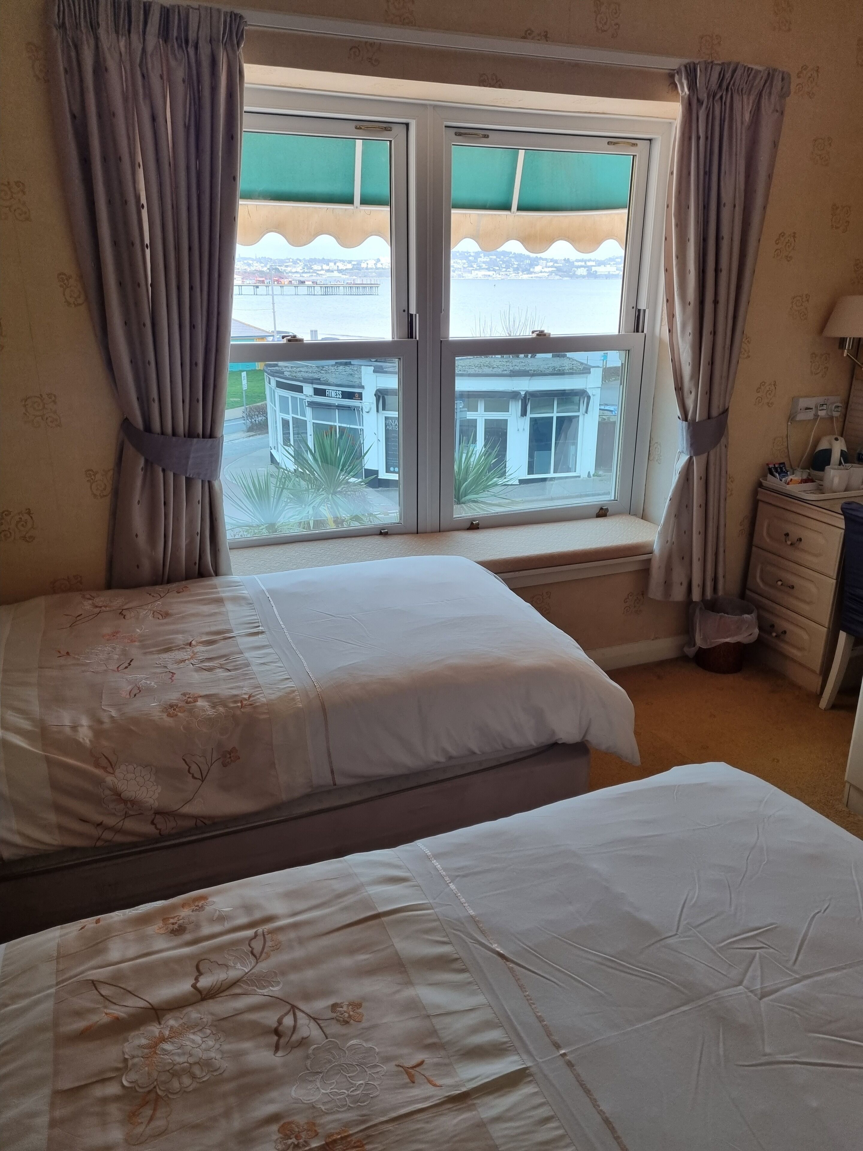 deluxe double or twin room, sea view (room 6) | view from room