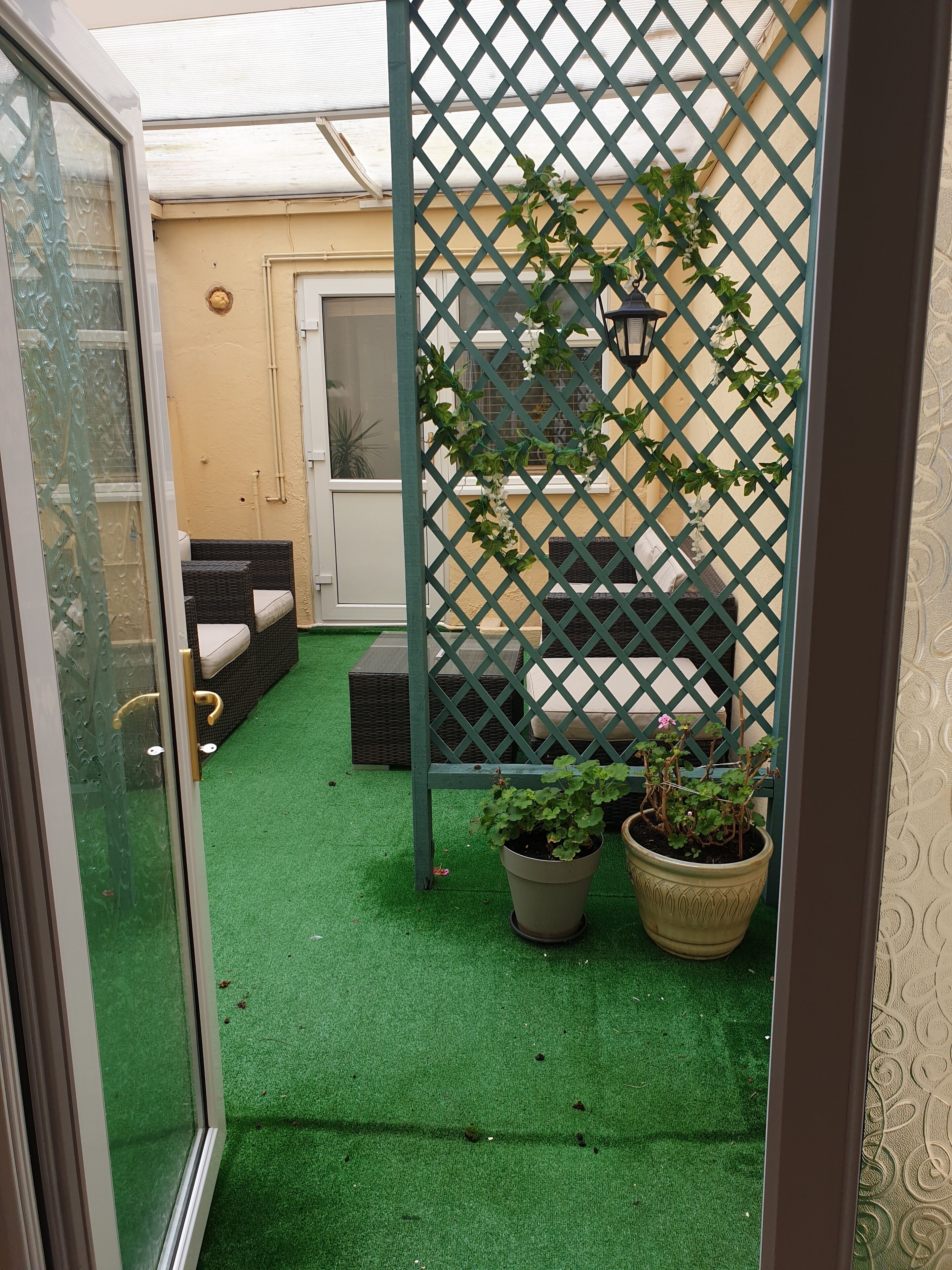 deluxe twin room, ground floor (room 1) | terrace/patio