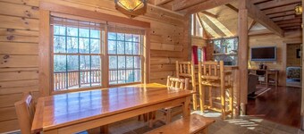 New listing - Beautiful Spacious Custom Log Cabin.