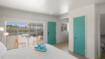 Standard Room, 1 King Bed, Pool View | Hypo-allergenic bedding, individually furnished, laptop workspace