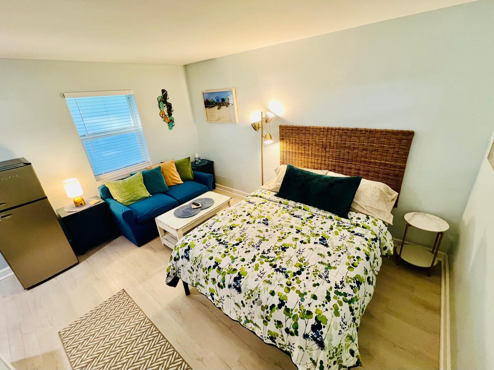 Memory-foam beds, iron/ironing board, free WiFi, bed sheets