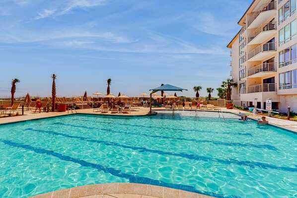 Indoor pool, a heated pool