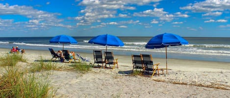 Vlak bij het strand