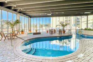 Indoor pool, a heated pool