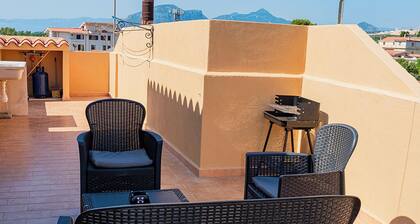 Spacious attic room in historic center
