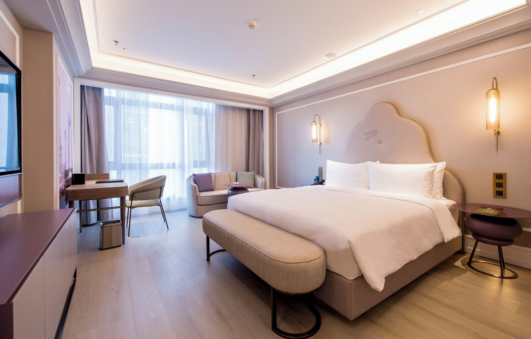 Quarto luxo, 1 cama King | Cofres nos quartos, individualmente decorados