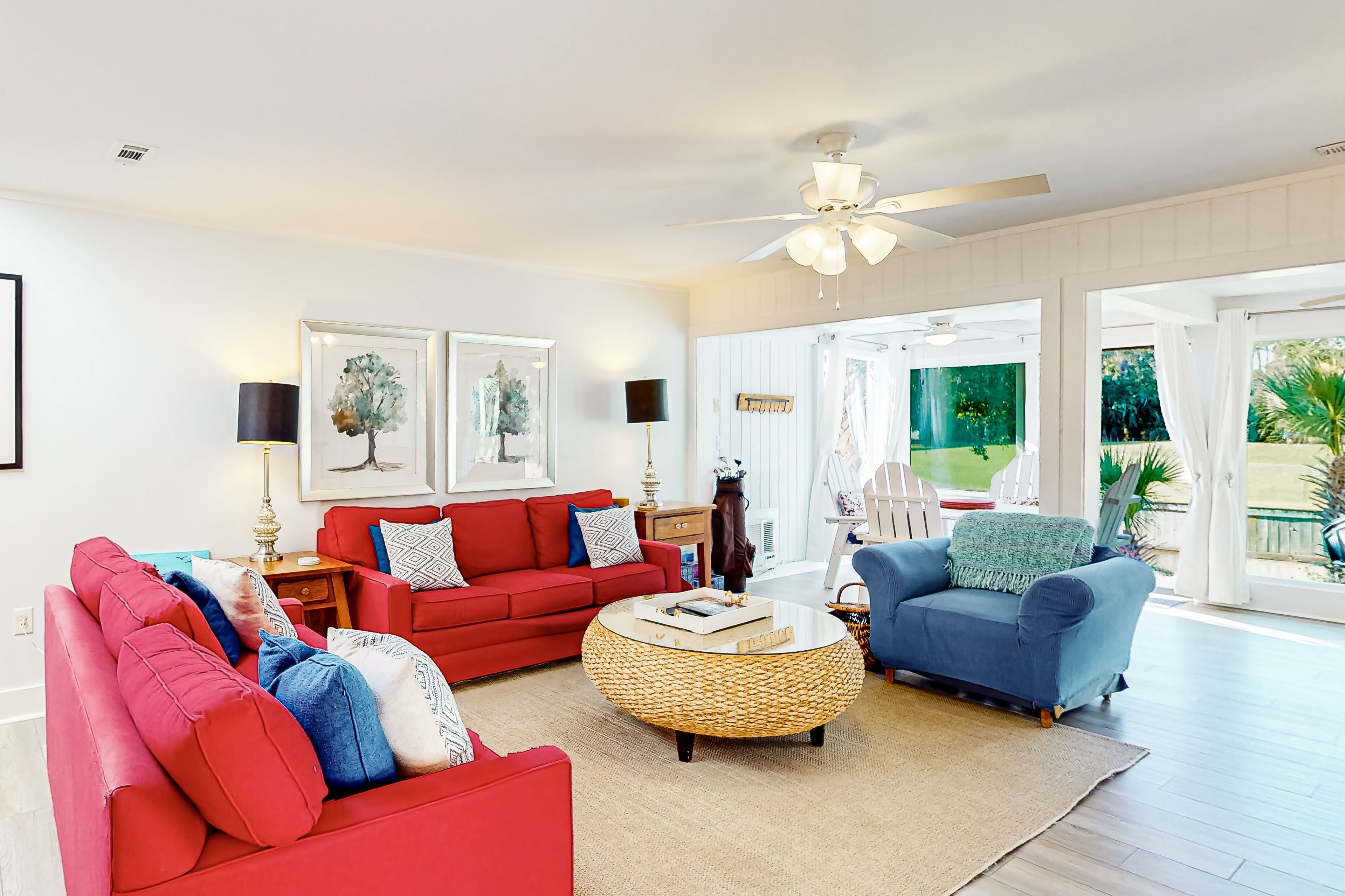 Updated, waterfront condo with amazing lagoon & golf views from the sunroom