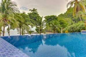Pool - Wonderful ocean view resort villa BBQ area, shared pool and beach access (Playa Ocotal)