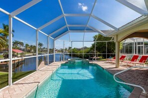 A heated pool