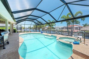 A heated pool