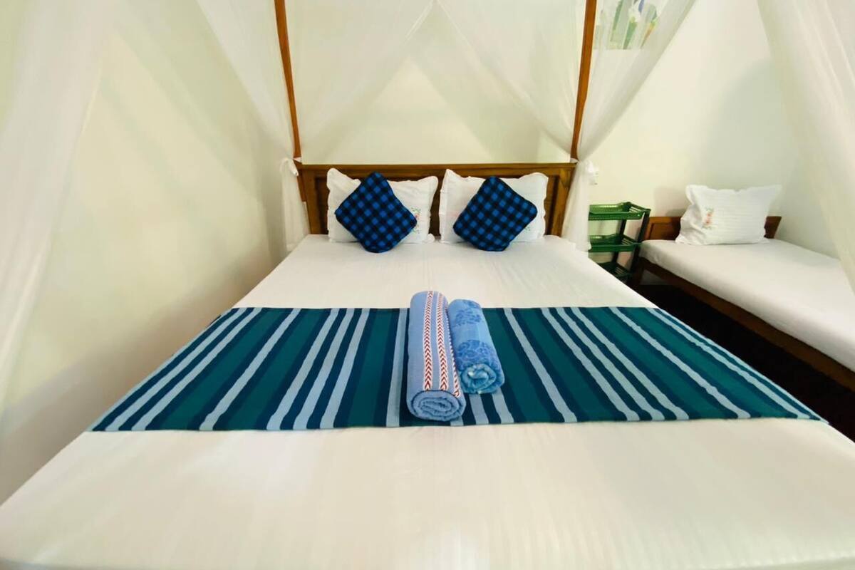 Family Double or Twin Room | Select Comfort beds, in-room safe, desk, laptop workspace
