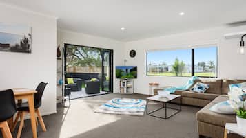 Smart TV, books, stereo
