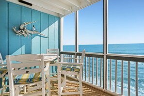 Outdoor dining - Beachfront, Screen Porch, North Cape San Blas ~ Pelican Crossing (Cape San Blas)