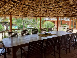 Outdoor dining - A private villa for you  (Ndangane)