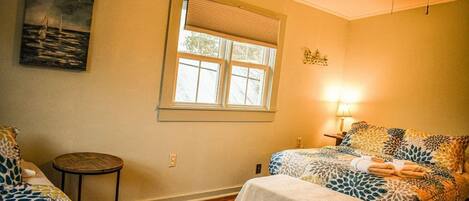 Iron/ironing board, free internet, bed sheets